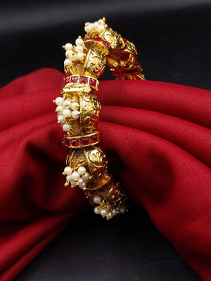 aarnaa Alloy Gold-plated Bangle Set(Pack of 2)