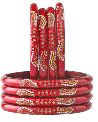 AabhayaArts Glass Bangle Set(Pack of 8)