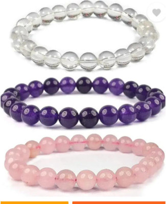 RATIHANDICRAFTS Crystal Crystal Bracelet(Pack of 3)