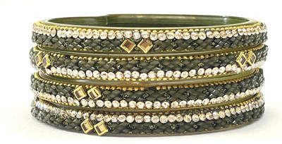 Kiyash Glass Bangle Set(Pack of 4)