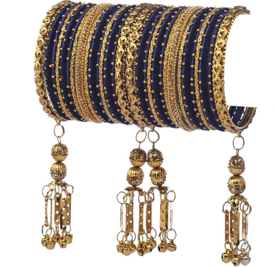 GLIKA Metal Zircon Gold-plated Bangle Set(Pack of 38)