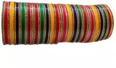 ADVANCE KANGAN Plastic Zircon Bangle Set(Pack of 2)