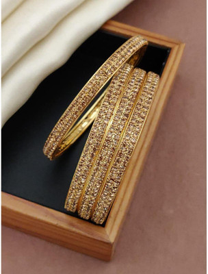 VFA Alloy Gold-plated Bangle Set(Pack of 2)