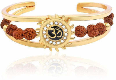 SHRI ASTHA VINAYAK Brass Beads Gold-plated Bracelet