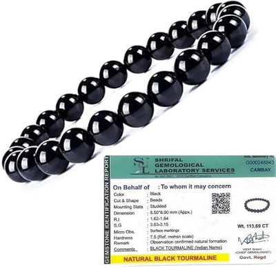 VIBESLE Crystal Tourmaline, Beads Charm Bracelet