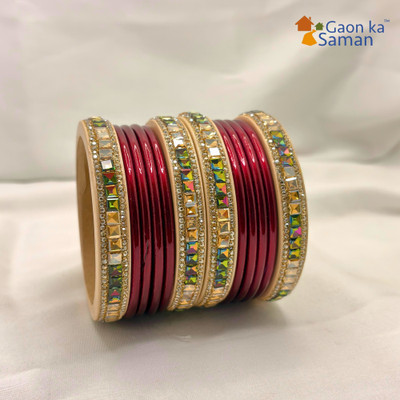 gaonkasaman Lac Bangle Set(Pack of 12)