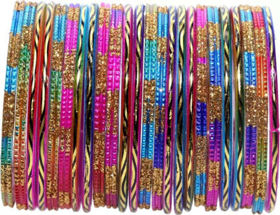 Priya Enterprises Glass Bangle Set(Pack of 24)