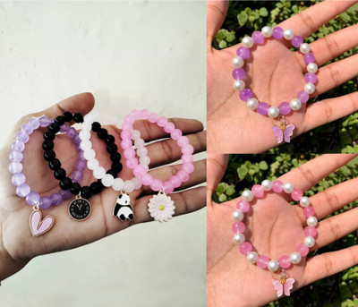 Amit Fashion Alloy Beads Bracelet Set(Pack of 6)