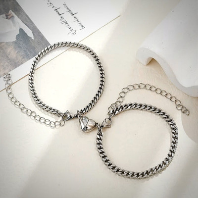 REVERSEA Alloy Sterling Silver Bracelet Set(Pack of 2)