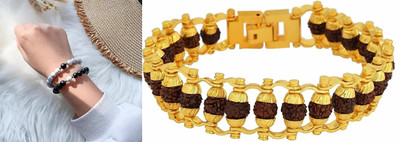 P R Production Brass Bracelet(Pack of 2)