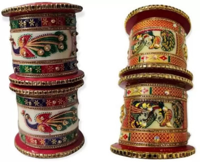 Rajwadi Plastic Bangle Set(Pack of 10)
