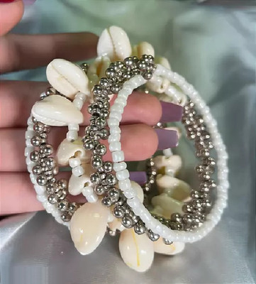 Kaima Alloy Beads Bangle Set