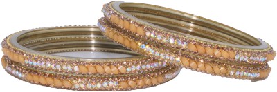 PRP Collection Glass Crystal Enamel Bangle Set(Pack of 4)