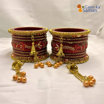 gaonkasaman Lac Bangle Set(Pack of 14)