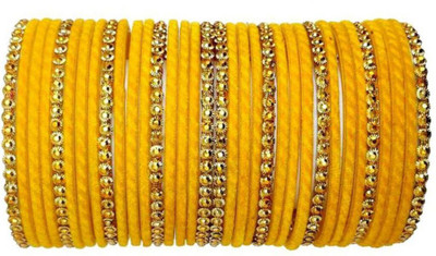 KANGANWORLD Glass Bangle Set(Pack of 32)