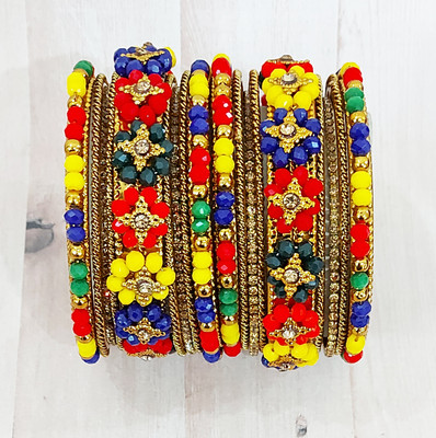 Chrishan Alloy Gold-plated Bangle Set