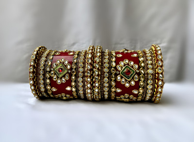 STARLIGHT Plastic Zircon Bangle Set(Pack of 2)