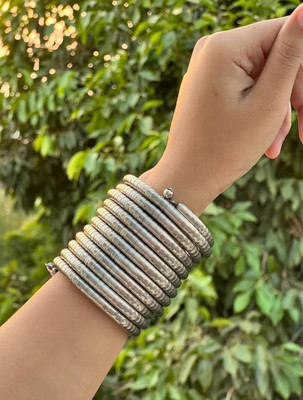 Pbkk Metal Sterling Silver Charm Bracelet