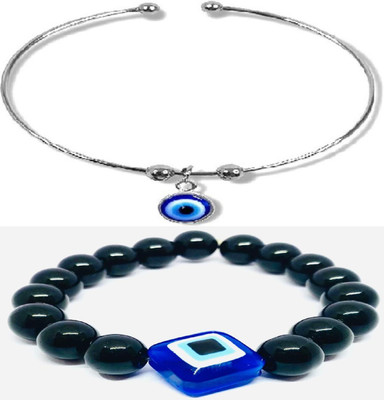 HouseOfCommon Metal, Crystal Bracelet(Pack of 2)