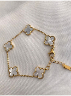 Gleve Stainless Steel Pearl Gold-plated Bracelet