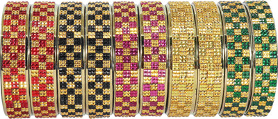 NMII Glass Bangle Set(Pack of 10)