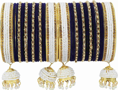 NMII Metal Zircon Gold-plated Bangle Set(Pack of 32)