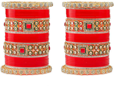 SBS Alloy Beads, Pearl, Cubic Zirconia Gold-plated Chudas(Pack of 60)