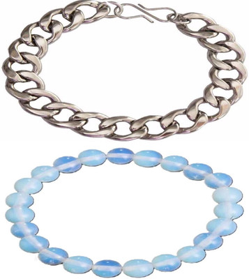 IKONKARR Crystal, Stainless Steel Bracelet(Pack of 2)