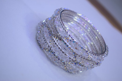 Jiniya Enterpeise Stone Bangle Set(Pack of 4)