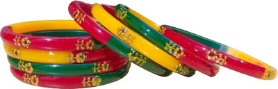 WELLVIEW Plastic Bangle Set(Pack of 8)