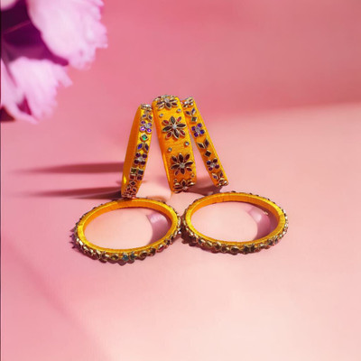 ADCharm Stone, Fabric, Plastic Bangle Set(Pack of 6)