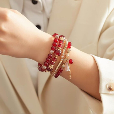 Zaphariq Alloy Bracelet Set(Pack of 4)