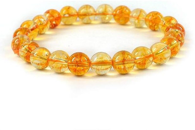 VIBESLE Crystal, Citrine Beads Charm Bracelet