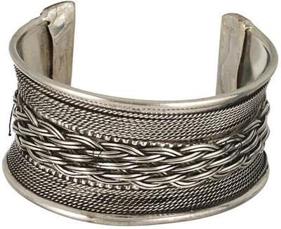 Sangria Brass Silver Coated Bracelet