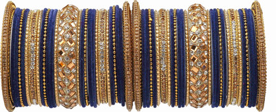 Amika Metal Zircon Bangle Set(Pack of 54)