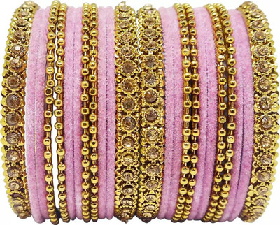 Terraband Alloy Crystal Bangle Set(Pack of 24)