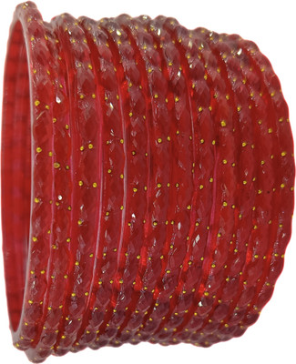 SRB Accessorize Glass Bangle Set(Pack of 10)