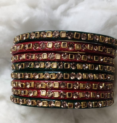 Drishyasamridha Lac Bangle Set(Pack of 8)