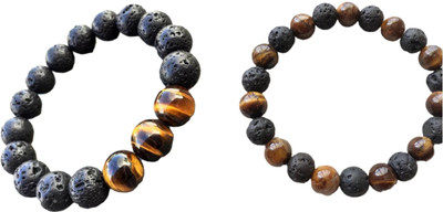 Malas Collection Brass, Stone, Crystal, Glass Bracelet Set(Pack of 2)