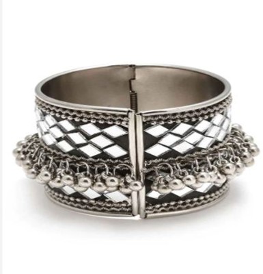 Shivarth Oxidised Silver Beads Cuff