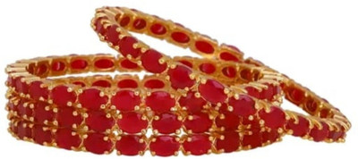 Mad Club Alloy Gold-plated Bangle Set(Pack of 4)