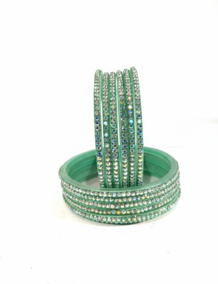 DIVINE GLASS Glass Bangle Set(Pack of 12)