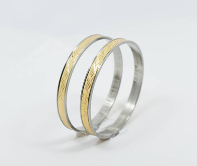 Gain Fashion Alloy Bangle Set(Pack of 2)