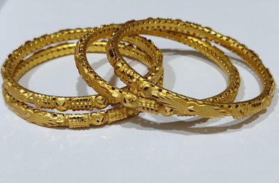AnjaliImitation Brass Gold-plated Bangle Set(Pack of 4)