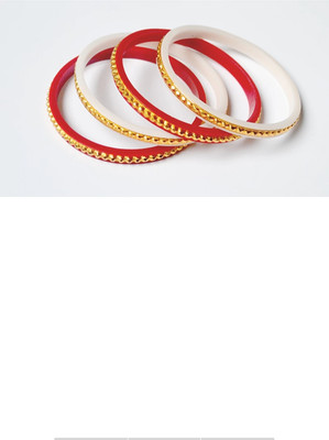 Bhartiya Fashions Plastic Gold-plated Bangle Set(Pack of 4)