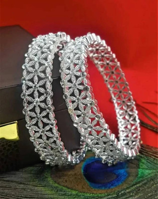 Creativestore Metal Bangle Set(Pack of 2)