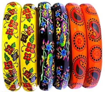 Azad impex Wood Bangle Set(Pack of 6)