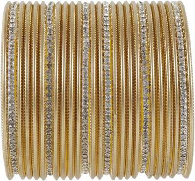 DONERIA Metal Zircon Bangle Set(Pack of 26)