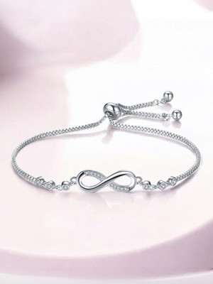 Nilu's Collection Copper Silver Charm Bracelet