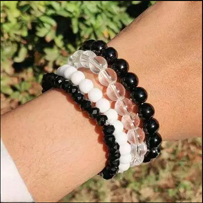 Manmohini International Crystal Bracelet Set(Pack of 4)